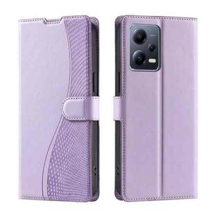 For Xiaomi Poco X5 5G Voltage Ultra-thin Dot Leather Phone Case(Purple)