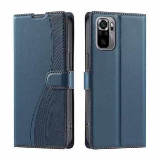 For Xiaomi Poco M5s 4G Global Voltage Ultra-thin Dot Leather Phone Case(Blue)