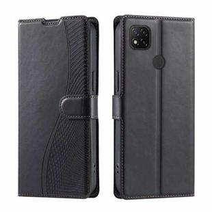 For Xiaomi Poco C31 / Redmi 9C Voltage Ultra-thin Dot Leather Phone Case(Black)