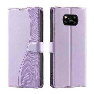 For Xiaomi Poco X3 / X3 Pro / X3 NFC Voltage Ultra-thin Dot Leather Phone Case(Purple)