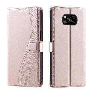 For Xiaomi Poco X3 / X3 Pro / X3 NFC Voltage Ultra-thin Dot Leather Phone Case(Rose Gold)