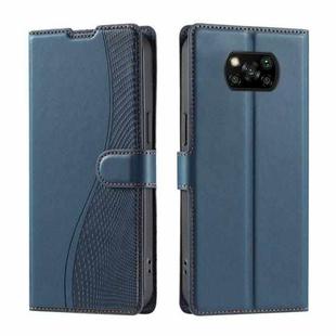 For Xiaomi Poco X3 / X3 Pro / X3 NFC Voltage Ultra-thin Dot Leather Phone Case(Blue)