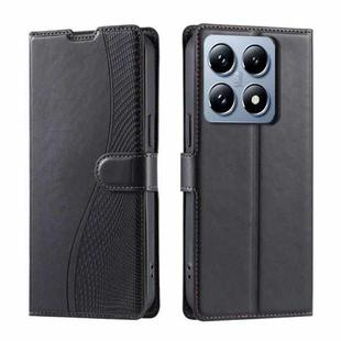 For Xiaomi 14T Voltage Ultra-thin Dot Leather Phone Case(Black)