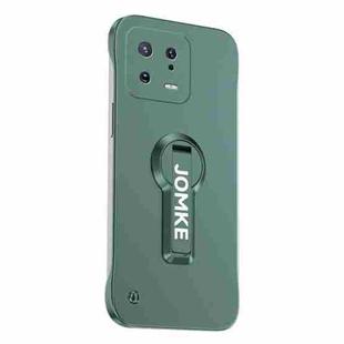For Xiaomi 13 Baking Varnish 360 Rotate Holder No Frame PC Phone Case(Green)