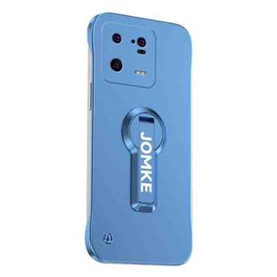 For Xiaomi 13 Pro Baking Varnish 360 Rotate Holder No Frame PC Phone Case(Blue)