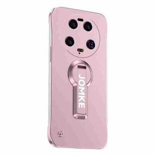 For Xiaomi 13 Ultra Baking Varnish 360 Rotate Holder No Frame PC Phone Case(Pink)