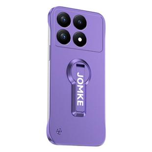 For Redmi K70 Pro Baking Varnish 360 Rotate Holder No Frame PC Phone Case(Purple)