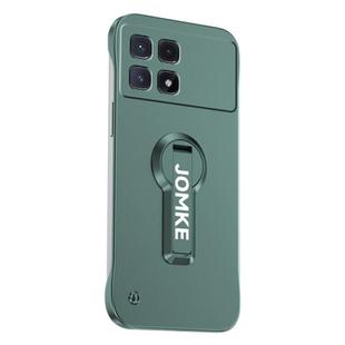 For Redmi K70 Ultra Baking Varnish 360 Rotate Holder No Frame PC Phone Case(Green)