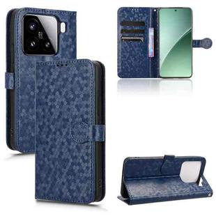 For Xiaomi 15 Pro Honeycomb Dot Texture Leather Phone Case(Blue)