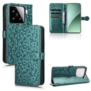 For Xiaomi 15 Honeycomb Dot Texture Leather Phone Case(Green)