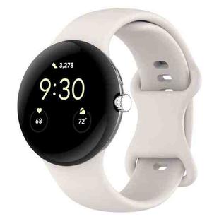 For Google Pixel Watch 3 45mm Official Silicone Watch Band(Starlight)