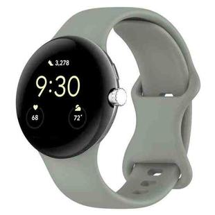 For Google Pixel Watch 3 45mm Official Silicone Watch Band(Grey Green)