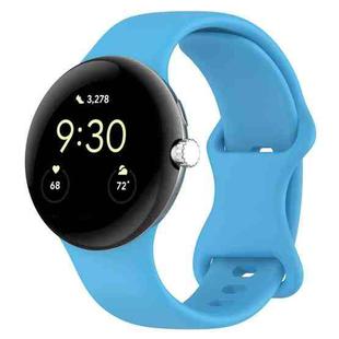 For Google Pixel Watch 3 41mm Official Silicone Watch Band(Sky Blue)