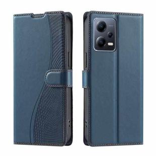 For Redmi Note 12 5G Global Voltage Ultra-thin Dot Leather Phone Case(Blue)