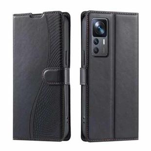 For Redmi K50 Ultra Voltage Ultra-thin Dot Leather Phone Case(Black)