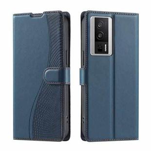 For Redmi K60 / K60 Pro Voltage Ultra-thin Dot Leather Phone Case(Blue)