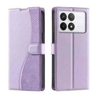 For Redmi K70E Voltage Ultra-thin Dot Leather Phone Case(Purple)