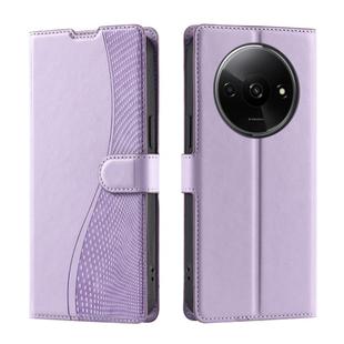 For Redmi A3 4G Global Voltage Ultra-thin Dot Leather Phone Case(Purple)