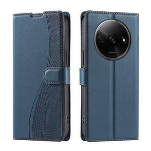 For Redmi A3 4G Global Voltage Ultra-thin Dot Leather Phone Case(Blue)