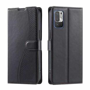 For Redmi Note 10 5G / 10T 5G Voltage Ultra-thin Dot Leather Phone Case(Black)