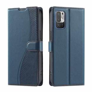 For Redmi Note 10 5G / 10T 5G Voltage Ultra-thin Dot Leather Phone Case(Blue)