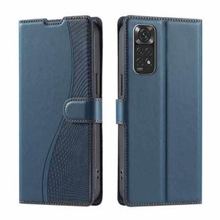 For Redmi Note 11S 4G / 11 4G Global Voltage Ultra-thin Dot Leather Phone Case(Blue)