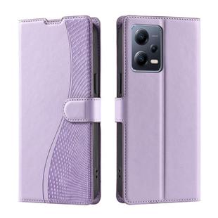 For Redmi Note 12 Pro 5G Global Voltage Ultra-thin Dot Leather Phone Case(Purple)