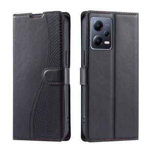 For Redmi Note 12 Pro 5G Global Voltage Ultra-thin Dot Leather Phone Case(Black)