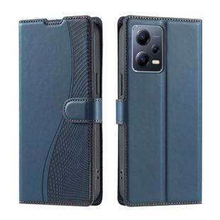 For Redmi Note 12 Pro+ 5G Global Voltage Ultra-thin Dot Leather Phone Case(Blue)