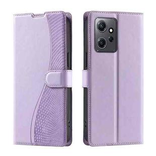 For Redmi Note 12 4G Global Voltage Ultra-thin Dot Leather Phone Case(Purple)