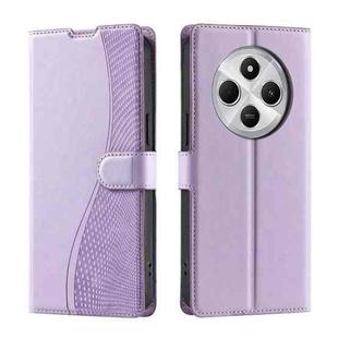 For Redmi 14C 4G / 14R 5G Global Voltage Ultra-thin Dot Leather Phone Case(Purple)