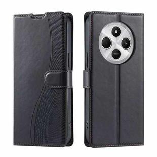 For Redmi 14C 4G / 14R 5G Global Voltage Ultra-thin Dot Leather Phone Case(Black)