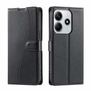 For Redmi Note 14 5G Voltage Ultra-thin Dot Leather Phone Case(Black)