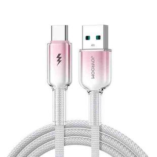 JOYROOM S-A42 Crystal Clear Series Fast Charging Data Cable, USB to Type-C Cable, Length: 1.2m(White)