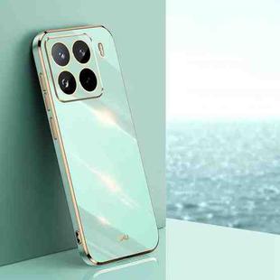 For Xiaomi 15 Pro XINLI Straight Edge 6D Electroplate TPU Phone Case(Mint Green)
