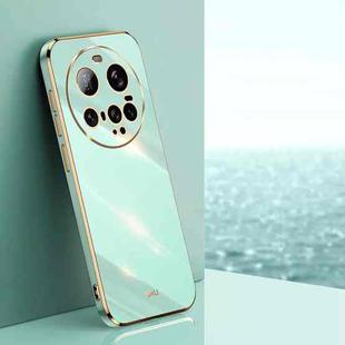 For Xiaomi 15 Ultra XINLI Straight Edge 6D Electroplate TPU Phone Case(Mint Green)
