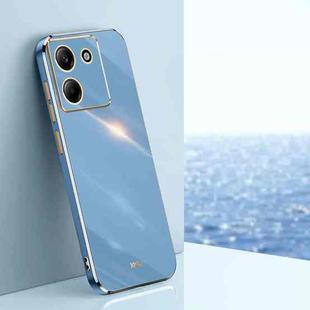 For Xiaomi Poco M7 Pro 5G XINLI Straight Edge 6D Electroplate TPU Phone Case(Celestial Blue)