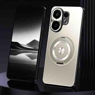 For vivo S30 Rotating Holder Frosted Metal Phone Case(Titanium)