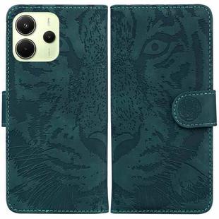 For Redmi Note 14 4G 164.84mm Tiger Embossing Pattern Leather Phone Case(Green)