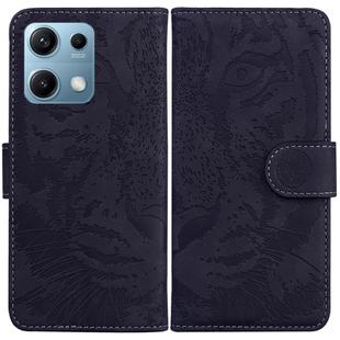 For Redmi Note 14S 4G Tiger Embossing Pattern Leather Phone Case(Black)