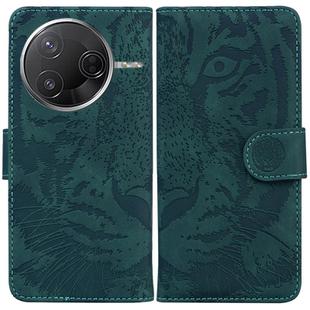 For Redmi K80 / K80 Pro / Xiaomi Poco F7 Pro Tiger Embossing Pattern Leather Phone Case(Green)