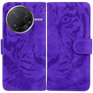 For Redmi K80 / K80 Pro / Xiaomi Poco F7 Pro Tiger Embossing Pattern Leather Phone Case(Purple)