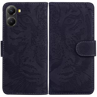 For Redmi Turbo 4 / Xiaomi Poco X7 Pro Tiger Embossing Pattern Leather Phone Case(Black)