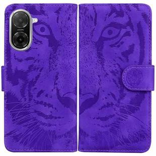 For Redmi A5 4G 171.7mm Tiger Embossing Pattern Leather Phone Case(Purple)