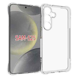 For Samsung Galaxy S25 5G Shockproof Non-slip Thickening TPU Phone Case(Transparent)