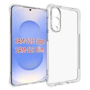 For Samsung Galaxy S25 Edge 5G Shockproof Non-slip Thickening TPU Phone Case(Transparent)