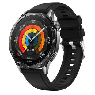 For Huawei Watch GT 5 46mm Official 22mm Silicone Watch Band(Black)