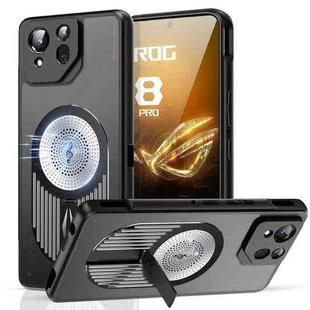 For Asus ROG Phone 8 / 8 Pro Heat Dissipation Aromatherapy MagSafe Holder Phone Case(Black)