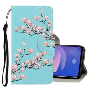 For Vivo V19 3D Colored Drawing Horizontal Flip PU Leather Case with Holder & Card Slots & Wallet(Magnolia)