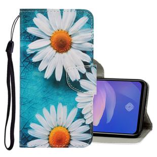 For Vivo Y19 3D Colored Drawing Horizontal Flip PU Leather Case with Holder & Card Slots & Wallet(Chrysanthemum)